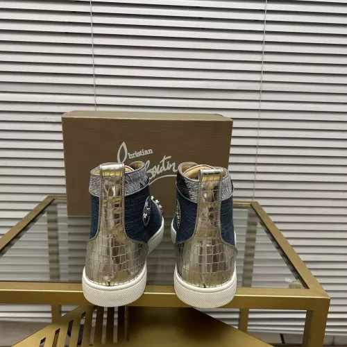 Cheap Christian Louboutin High Top Shoes For Women #1373703 Replica Wholesale [$98.00 USD] [ITEM#1373703] on Replica Christian Louboutin High Top Shoes