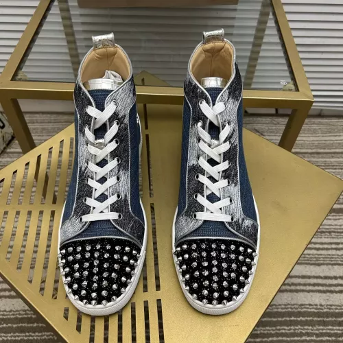 Cheap Christian Louboutin High Top Shoes For Women #1373703 Replica Wholesale [$98.00 USD] [ITEM#1373703] on Replica Christian Louboutin High Top Shoes