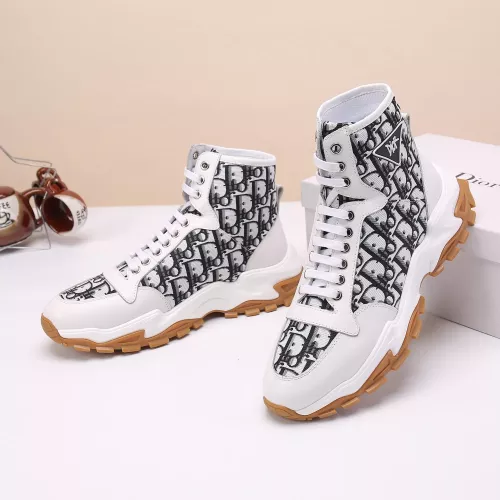 Cheap Christian Dior High Top Shoes For Men #1373742 Replica Wholesale [$82.00 USD] [ITEM#1373742] on Replica Christian Dior High Top Shoes