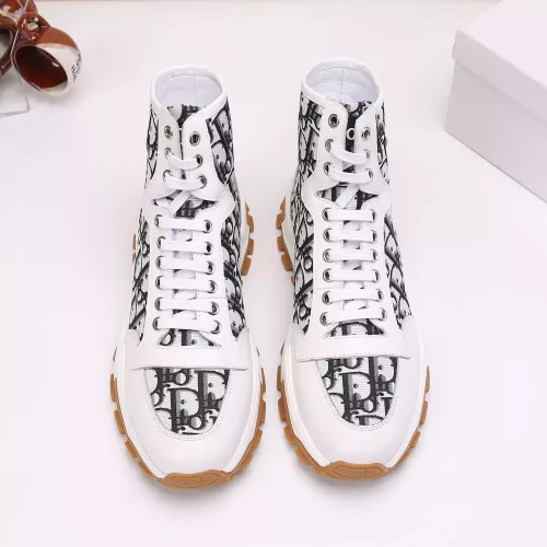 Cheap Christian Dior High Top Shoes For Men #1373742 Replica Wholesale [$82.00 USD] [ITEM#1373742] on Replica Christian Dior High Top Shoes