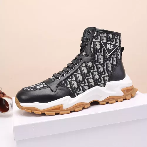 Cheap Christian Dior High Top Shoes For Men #1373743 Replica Wholesale [$82.00 USD] [ITEM#1373743] on Replica Christian Dior High Top Shoes