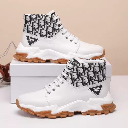 Cheap Christian Dior High Top Shoes For Men #1373744 Replica Wholesale [$85.00 USD] [ITEM#1373744] on Replica Christian Dior High Top Shoes
