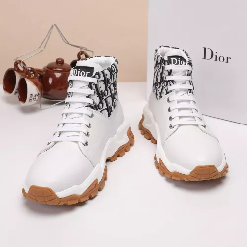 Cheap Christian Dior High Top Shoes For Men #1373744 Replica Wholesale [$85.00 USD] [ITEM#1373744] on Replica Christian Dior High Top Shoes