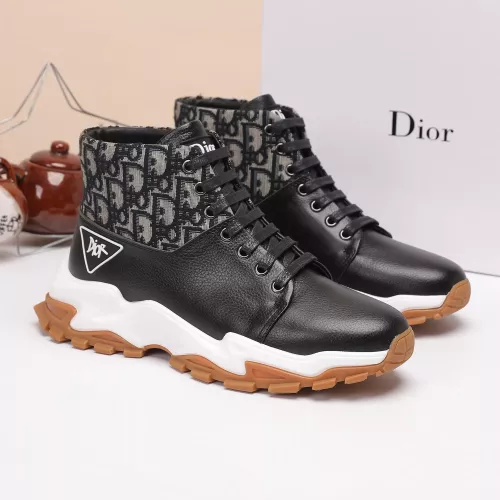Cheap Christian Dior High Top Shoes For Men #1373745 Replica Wholesale [$85.00 USD] [ITEM#1373745] on Replica Christian Dior High Top Shoes