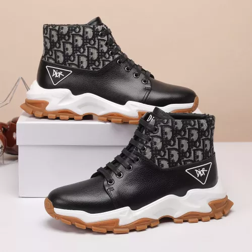 Cheap Christian Dior High Top Shoes For Men #1373745 Replica Wholesale [$85.00 USD] [ITEM#1373745] on Replica Christian Dior High Top Shoes