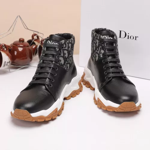 Cheap Christian Dior High Top Shoes For Men #1373745 Replica Wholesale [$85.00 USD] [ITEM#1373745] on Replica Christian Dior High Top Shoes