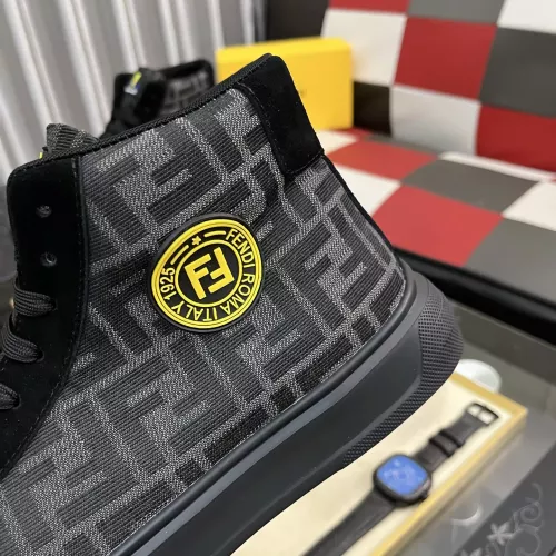 Cheap Fendi High Tops Casual Shoes For Men #1373746 Replica Wholesale [$82.00 USD] [ITEM#1373746] on Replica Fendi High Tops Casual Shoes