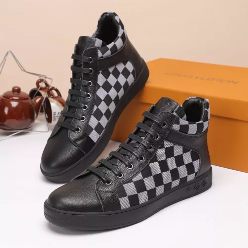 Cheap Louis Vuitton High Tops Shoes For Men #1373757 Replica Wholesale [$80.00 USD] [ITEM#1373757] on Replica Louis Vuitton High Tops Shoes