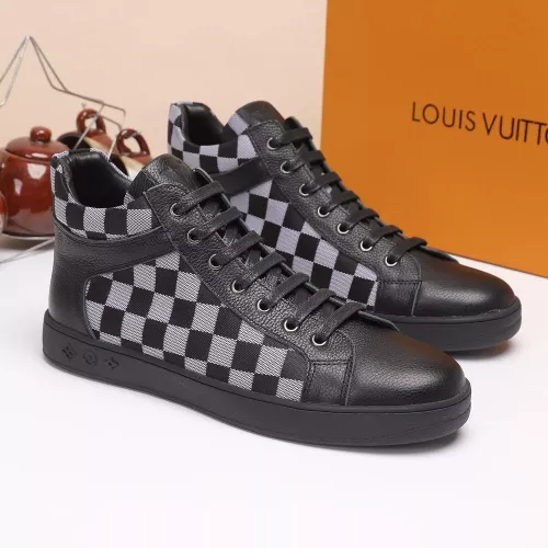 Cheap Louis Vuitton High Tops Shoes For Men #1373757 Replica Wholesale [$80.00 USD] [ITEM#1373757] on Replica Louis Vuitton High Tops Shoes