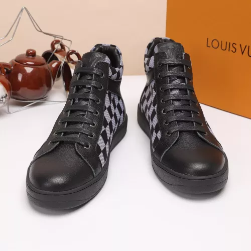 Cheap Louis Vuitton High Tops Shoes For Men #1373757 Replica Wholesale [$80.00 USD] [ITEM#1373757] on Replica Louis Vuitton High Tops Shoes