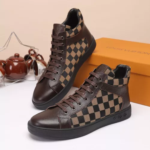 Cheap Louis Vuitton High Tops Shoes For Men #1373758 Replica Wholesale [$80.00 USD] [ITEM#1373758] on Replica Louis Vuitton High Tops Shoes