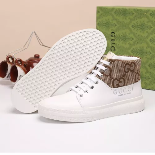 Cheap Gucci High Tops Shoes For Men #1373759 Replica Wholesale [$80.00 USD] [ITEM#1373759] on Replica Gucci High Tops Shoes