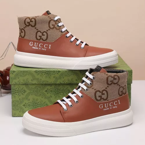 Cheap Gucci High Tops Shoes For Men #1373760 Replica Wholesale [$80.00 USD] [ITEM#1373760] on Replica Gucci High Tops Shoes