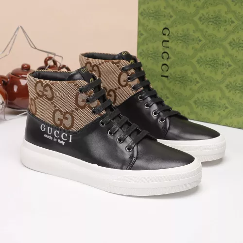 Cheap Gucci High Tops Shoes For Men #1373761 Replica Wholesale [$80.00 USD] [ITEM#1373761] on Replica Gucci High Tops Shoes