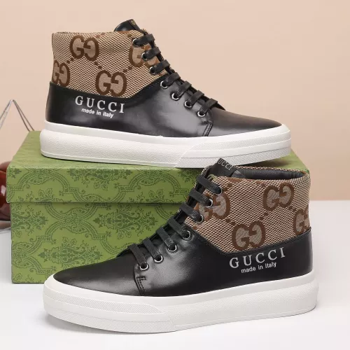 Cheap Gucci High Tops Shoes For Men #1373761 Replica Wholesale [$80.00 USD] [ITEM#1373761] on Replica Gucci High Tops Shoes