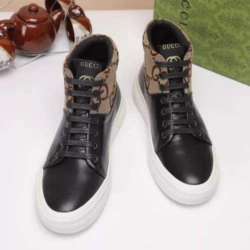 Cheap Gucci High Tops Shoes For Men #1373761 Replica Wholesale [$80.00 USD] [ITEM#1373761] on Replica Gucci High Tops Shoes