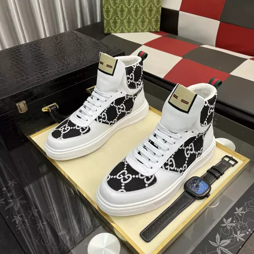Cheap Gucci High Tops Shoes For Men #1373849 Replica Wholesale [$82.00 USD] [ITEM#1373849] on Replica Gucci High Tops Shoes