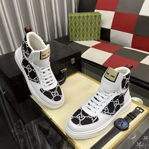 Cheap Gucci High Tops Shoes For Men #1373849 Replica Wholesale [$82.00 USD] [ITEM#1373849] on Replica Gucci High Tops Shoes