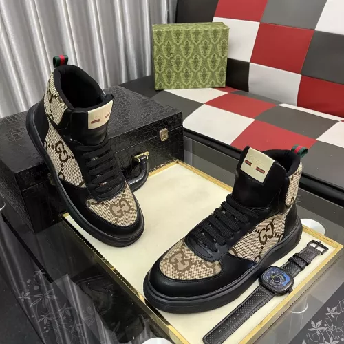 Cheap Gucci High Tops Shoes For Men #1373850 Replica Wholesale [$82.00 USD] [ITEM#1373850] on Replica Gucci High Tops Shoes