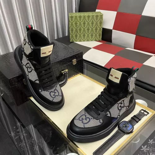 Cheap Gucci High Tops Shoes For Men #1373851 Replica Wholesale [$82.00 USD] [ITEM#1373851] on Replica Gucci High Tops Shoes