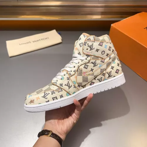 Cheap Louis Vuitton High Tops Shoes For Men #1373887 Replica Wholesale [$150.00 USD] [ITEM#1373887] on Replica Louis Vuitton High Tops Shoes