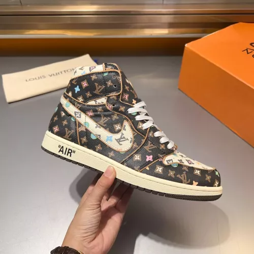 Cheap Louis Vuitton High Tops Shoes For Men #1373888 Replica Wholesale [$150.00 USD] [ITEM#1373888] on Replica Louis Vuitton High Tops Shoes