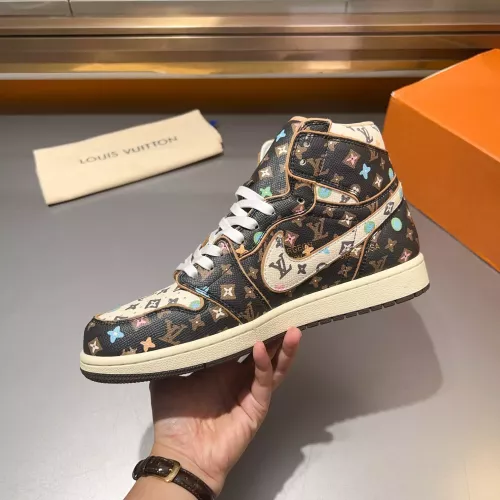 Cheap Louis Vuitton High Tops Shoes For Men #1373888 Replica Wholesale [$150.00 USD] [ITEM#1373888] on Replica Louis Vuitton High Tops Shoes