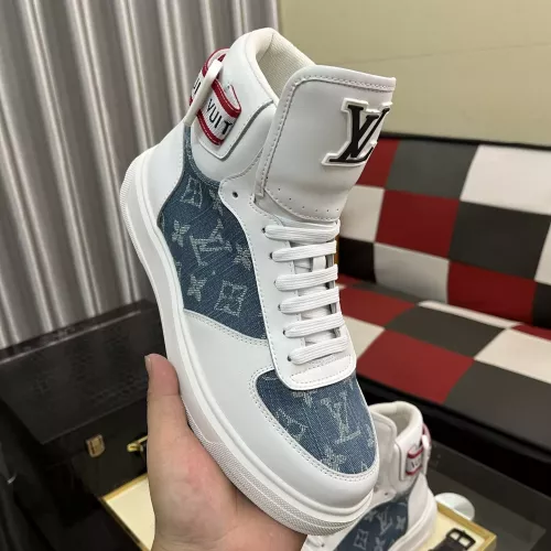 Cheap Louis Vuitton High Tops Shoes For Men #1374009 Replica Wholesale [$82.00 USD] [ITEM#1374009] on Replica Louis Vuitton High Tops Shoes