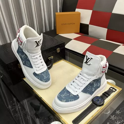 Cheap Louis Vuitton High Tops Shoes For Men #1374009 Replica Wholesale [$82.00 USD] [ITEM#1374009] on Replica Louis Vuitton High Tops Shoes