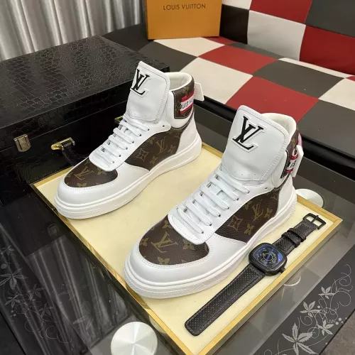 Cheap Louis Vuitton High Tops Shoes For Men #1374011 Replica Wholesale [$82.00 USD] [ITEM#1374011] on Replica Louis Vuitton High Tops Shoes