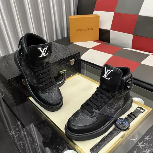 Cheap Louis Vuitton High Tops Shoes For Men #1374012 Replica Wholesale [$82.00 USD] [ITEM#1374012] on Replica Louis Vuitton High Tops Shoes