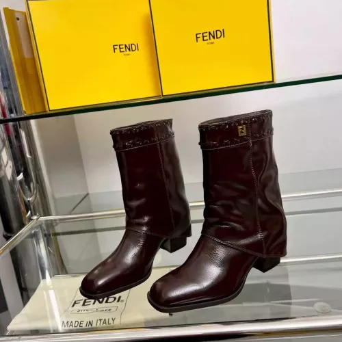 Cheap Fendi Fashion Boots For Women #1374040 Replica Wholesale [$145.00 USD] [ITEM#1374040] on Replica Fendi Fashion Boots