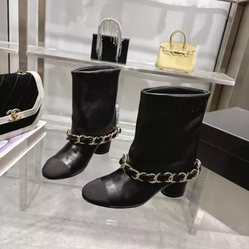 Cheap Chanel Boots For Women #1374055 Replica Wholesale [$140.00 USD] [ITEM#1374055] on Replica Chanel Boots