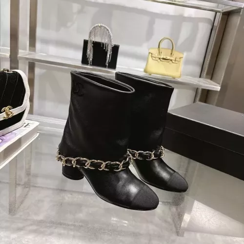 Cheap Chanel Boots For Women #1374055 Replica Wholesale [$140.00 USD] [ITEM#1374055] on Replica Chanel Boots