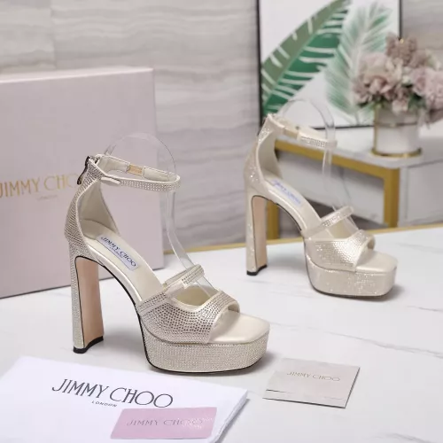 Cheap Jimmy Choo Sandals For Women #1374061 Replica Wholesale [$130.00 USD] [ITEM#1374061] on Replica Jimmy Choo Sandals
