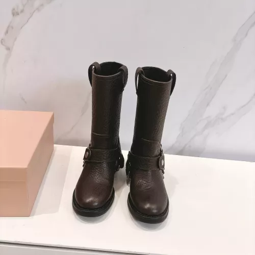 Cheap MIU MIU Boots For Women #1374067 Replica Wholesale [$145.00 USD] [ITEM#1374067] on Replica MIU MIU Boots