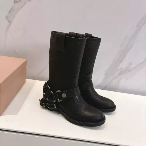 Cheap MIU MIU Boots For Women #1374068 Replica Wholesale [$145.00 USD] [ITEM#1374068] on Replica MIU MIU Boots