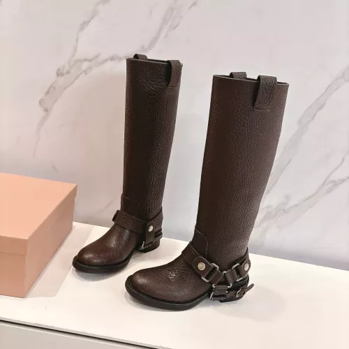 Cheap MIU MIU Boots For Women #1374069 Replica Wholesale [$182.00 USD] [ITEM#1374069] on Replica MIU MIU Boots