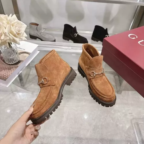 Cheap Gucci Boots For Women #1374072 Replica Wholesale [$125.00 USD] [ITEM#1374072] on Replica Gucci Boots