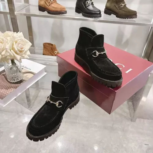 Cheap Gucci Boots For Women #1374075 Replica Wholesale [$125.00 USD] [ITEM#1374075] on Replica Gucci Boots