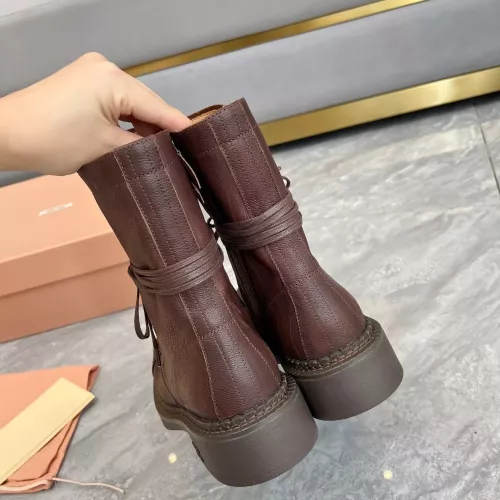 Cheap MIU MIU Boots For Women #1374114 Replica Wholesale [$122.00 USD] [ITEM#1374114] on Replica MIU MIU Boots