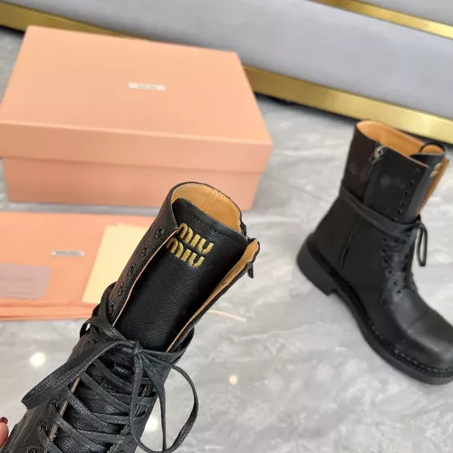 Cheap MIU MIU Boots For Women #1374115 Replica Wholesale [$122.00 USD] [ITEM#1374115] on Replica MIU MIU Boots