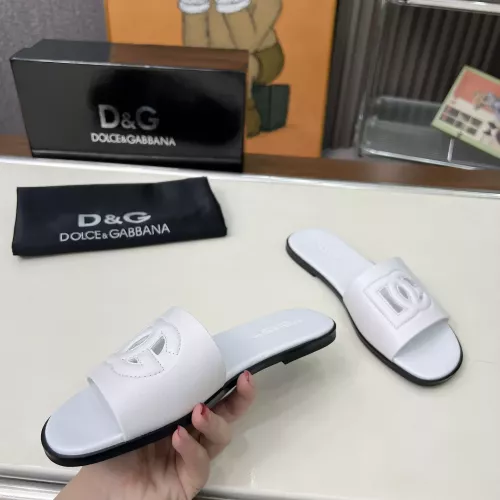 Cheap Dolce &amp; Gabbana D&amp;G Slippers For Women #1374156 Replica Wholesale [$85.00 USD] [ITEM#1374156] on Replica Dolce &amp; Gabbana D&amp;G Slippers
