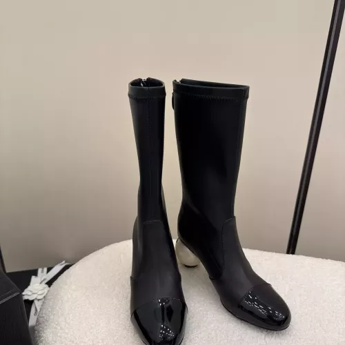 Cheap Chanel Boots For Women #1374173 Replica Wholesale [$130.00 USD] [ITEM#1374173] on Replica Chanel Boots