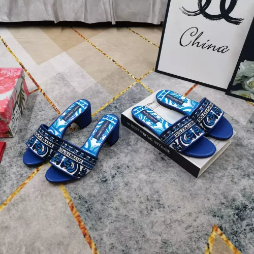 Cheap Dolce &amp; Gabbana D&amp;G Slippers For Women #1374247 Replica Wholesale [$125.00 USD] [ITEM#1374247] on Replica Dolce &amp; Gabbana D&amp;G Slippers
