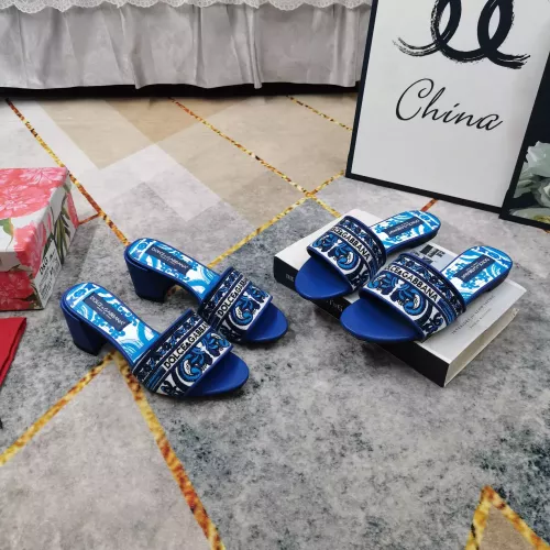 Cheap Dolce &amp; Gabbana D&amp;G Slippers For Women #1374247 Replica Wholesale [$125.00 USD] [ITEM#1374247] on Replica Dolce &amp; Gabbana D&amp;G Slippers