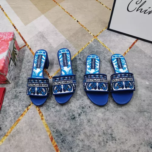 Cheap Dolce &amp; Gabbana D&amp;G Slippers For Women #1374247 Replica Wholesale [$125.00 USD] [ITEM#1374247] on Replica Dolce &amp; Gabbana D&amp;G Slippers