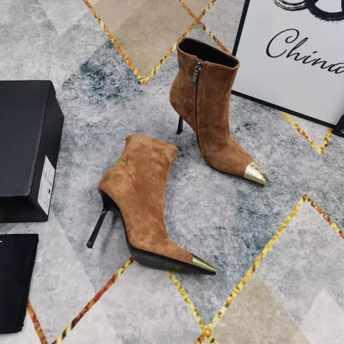 Cheap Yves Saint Laurent YSL Boots For Women #1374252 Replica Wholesale [$145.00 USD] [ITEM#1374252] on Replica Yves Saint Laurent YSL Boots