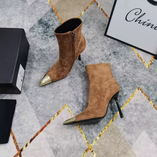Cheap Yves Saint Laurent YSL Boots For Women #1374252 Replica Wholesale [$145.00 USD] [ITEM#1374252] on Replica Yves Saint Laurent YSL Boots