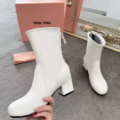 Cheap MIU MIU Boots For Women #1374297 Replica Wholesale [$100.00 USD] [ITEM#1374297] on Replica MIU MIU Boots